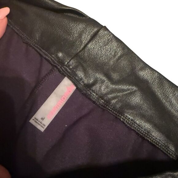 Commando Size XL Faux Leather Jogger Pants Black Closet Staple Baddie‎ Classic - Picture 3 of 14
